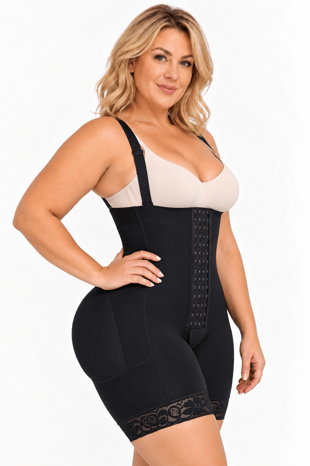 Luxxsculpt® Tummy Control Butt Lifter Body Shaper Faja with front hooks