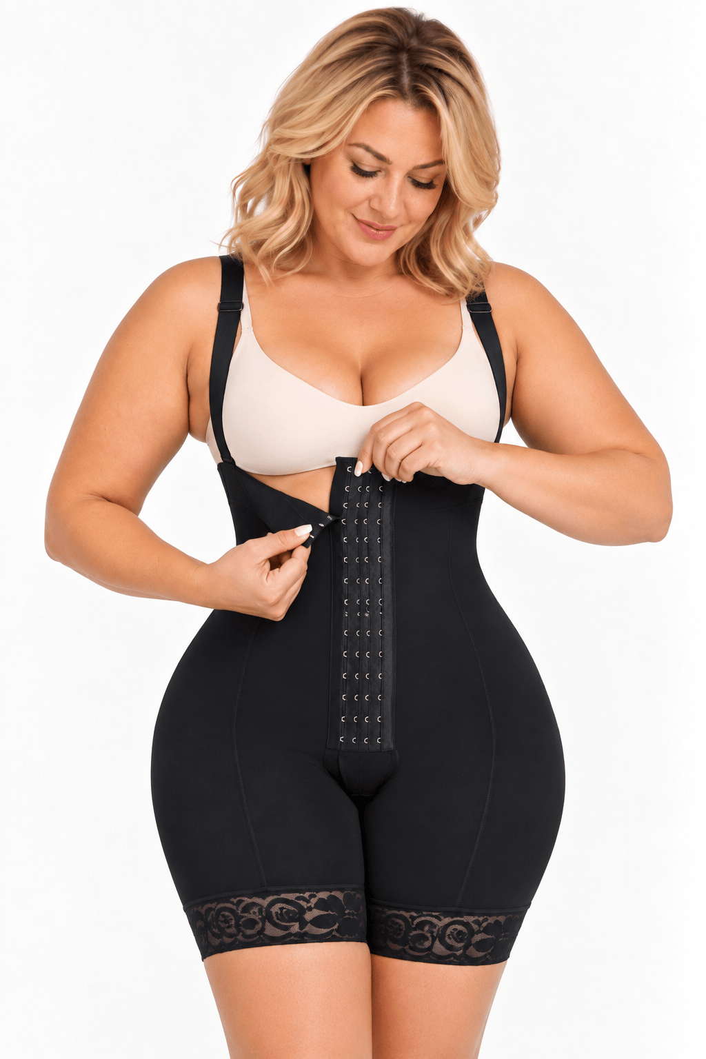 Luxxsculpt® Tummy Control Butt Lifter Body Shaper Faja with front hooks