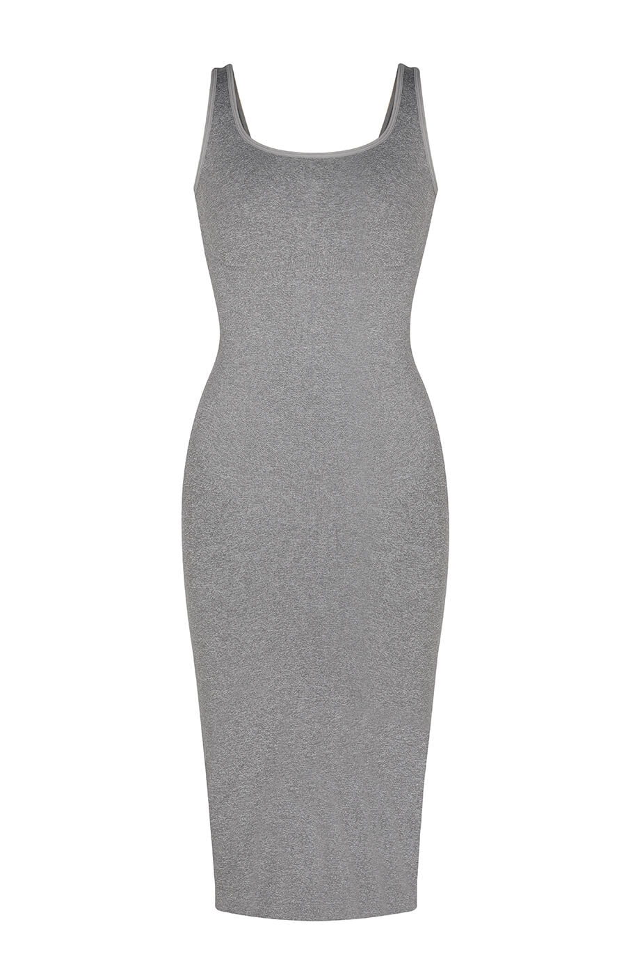 Vestido moldeador midi con contorno de 360° integrado Luxxsculpt®