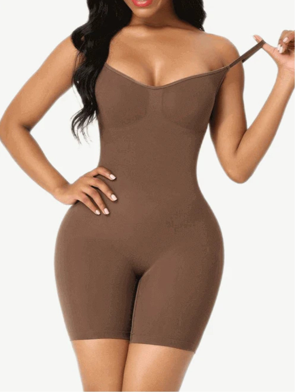 PowerSculpt™ Seamless Tummy Control Mid Thigh Shapewear Bodysuit