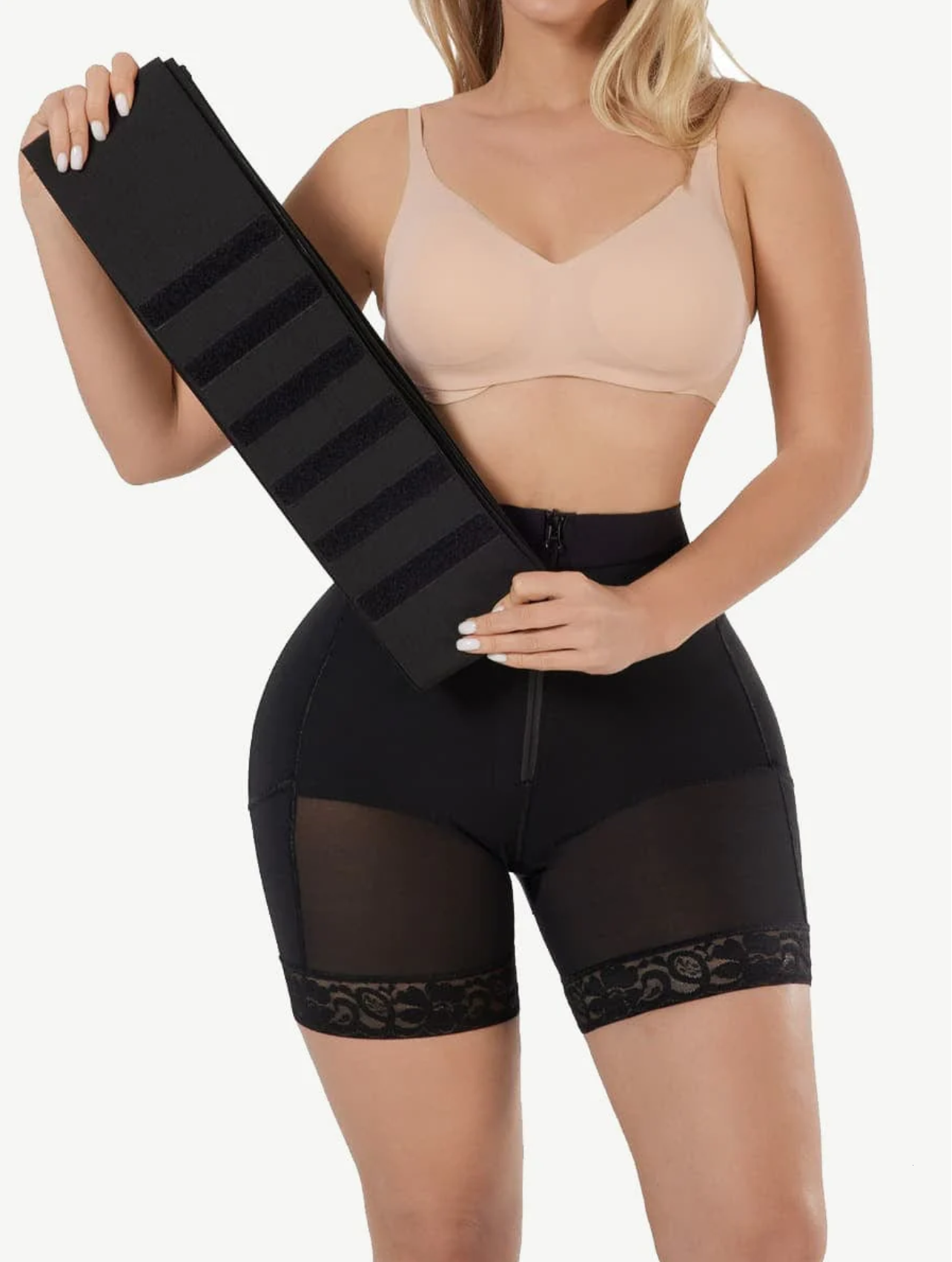 LuxxSlim® 2-In-1 High-Waisted Booty Lift Shaper Shorts