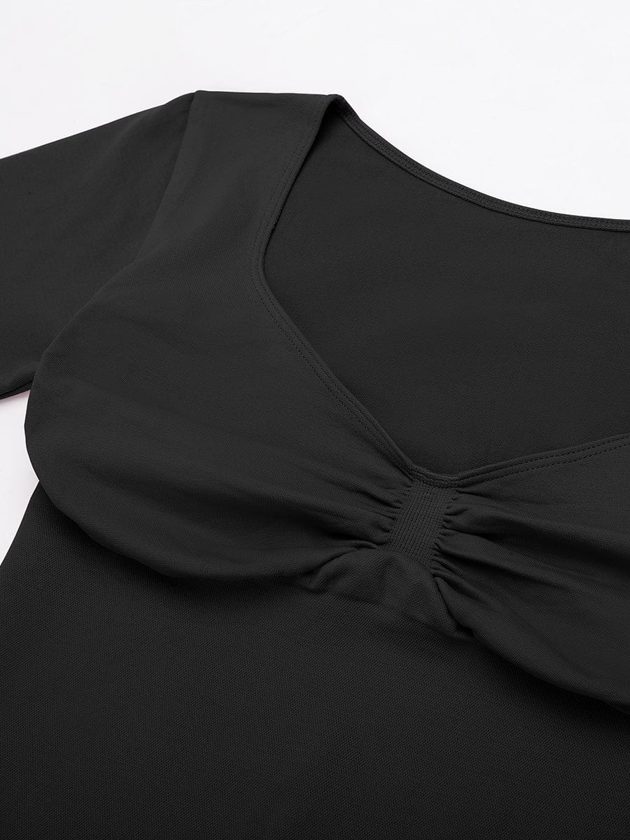 Seamless Diamond Neck Shaping Top | Bust Support & Tummy Control – Luxx Shapers