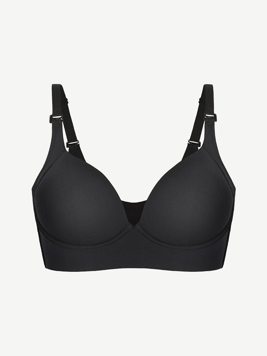 PowerSculpt® Adjustable Deep Cut Wireless Push Up Shaper Bra