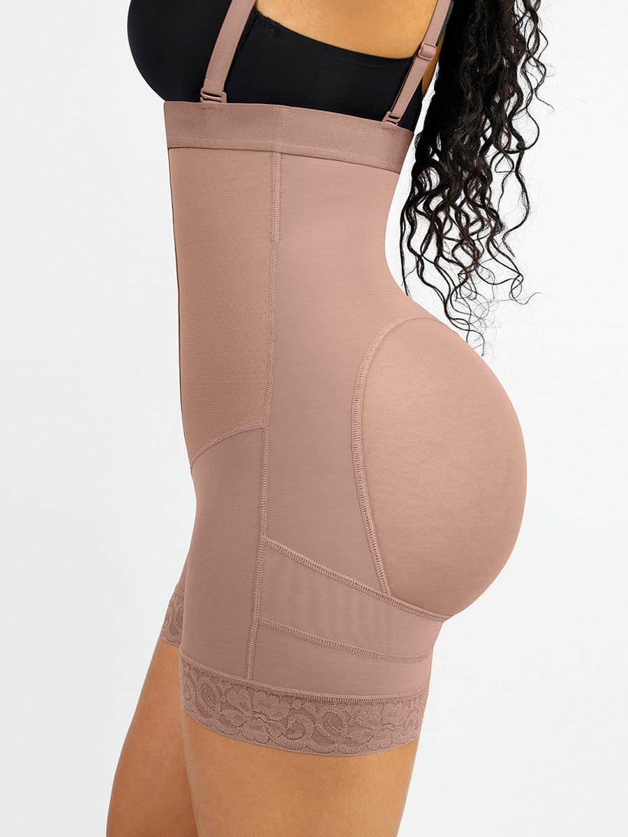 Luxxsculpt® Lace Firm Compression Latex Buttocks Lifting Shaper shorts