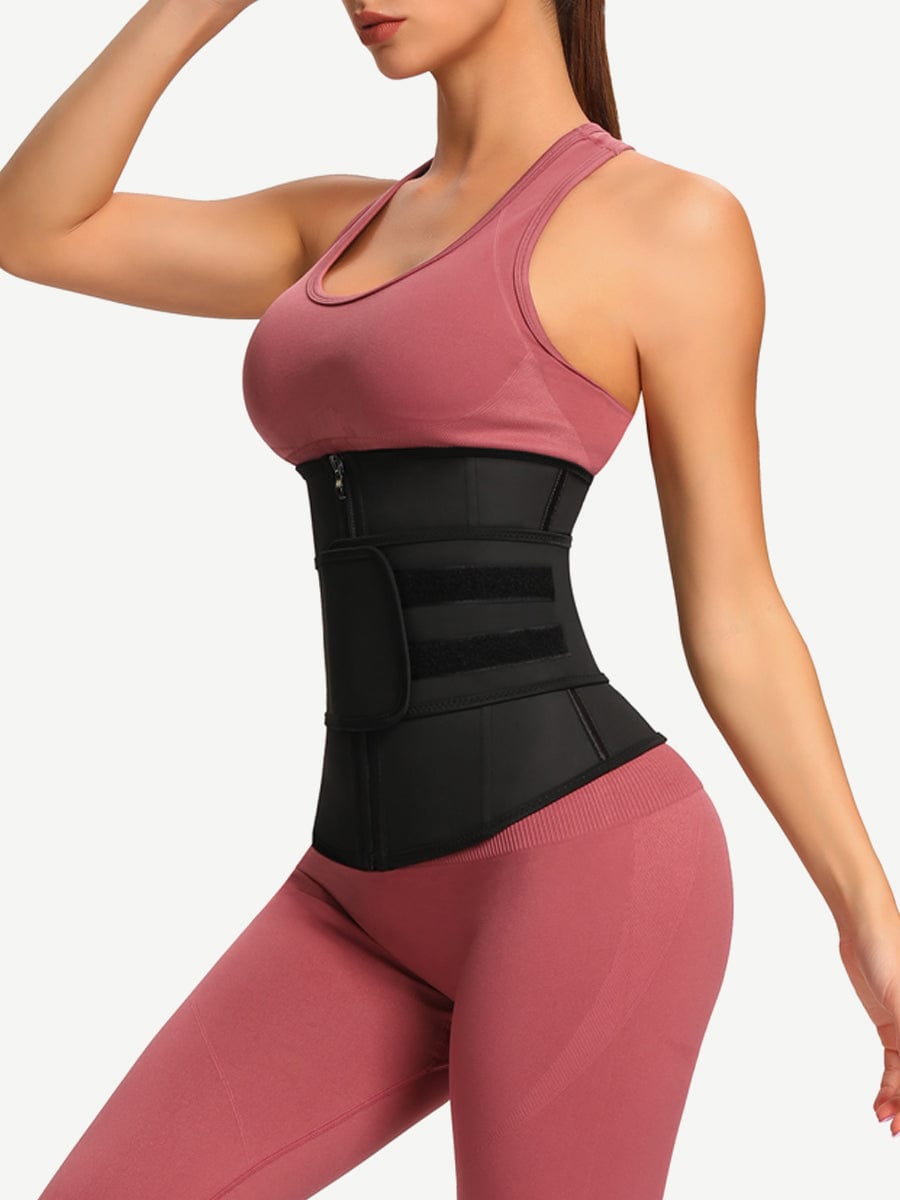 Wholesale Black Adjustable Belt Latex Waist Cincher For Curve-Creating