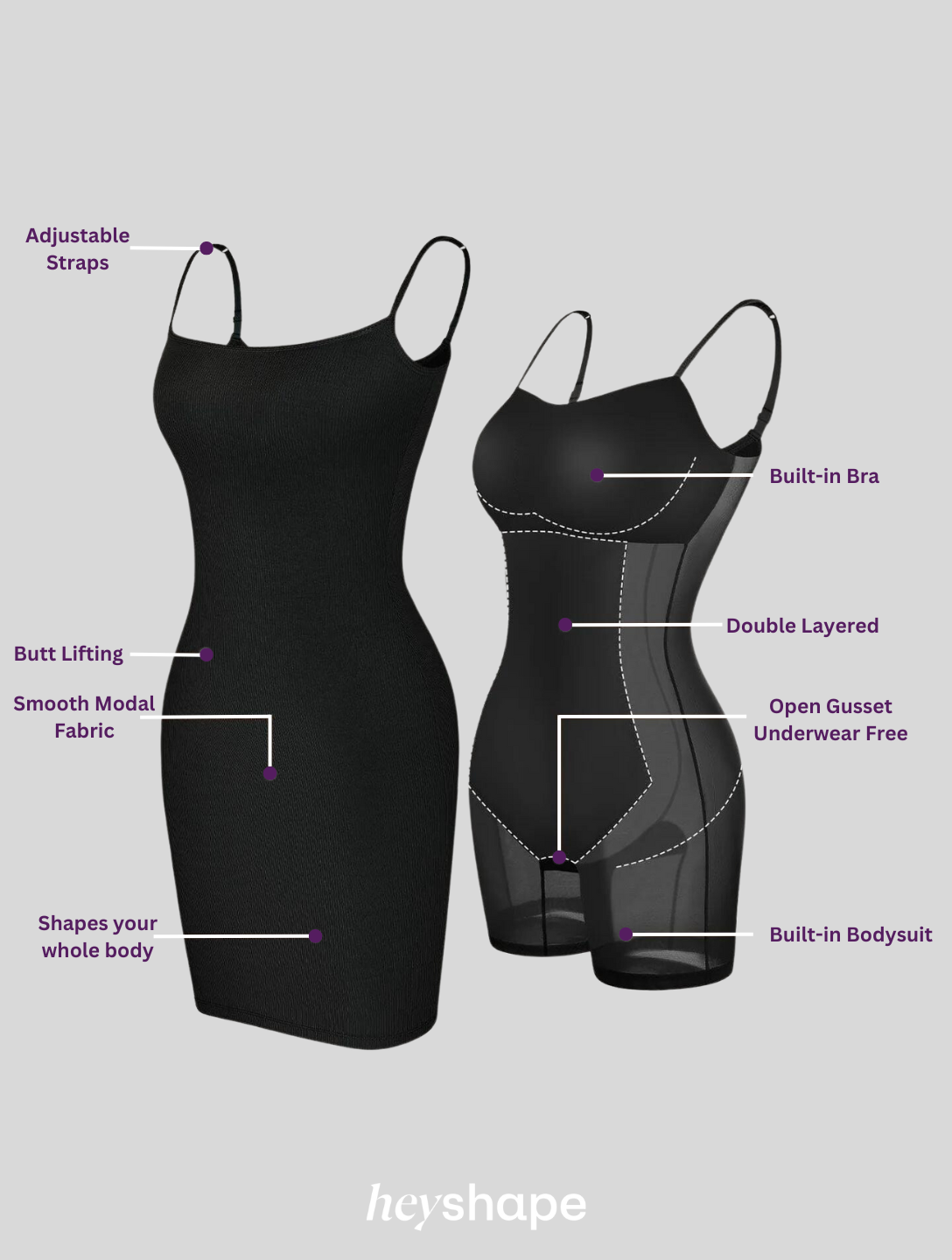 Shapewear-Slip-Minikleid